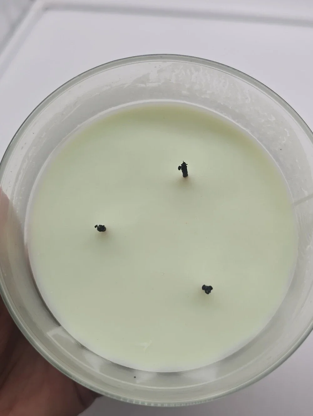 USED Bath & Body Works Eucalyptus Rain 3 Wick Candle 14.5 oz New - Picture 4 of 5